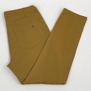 Public Rec Pants Mens 36 x 32 Brown Performance 5 Pocket Smart Casual Chino Golf